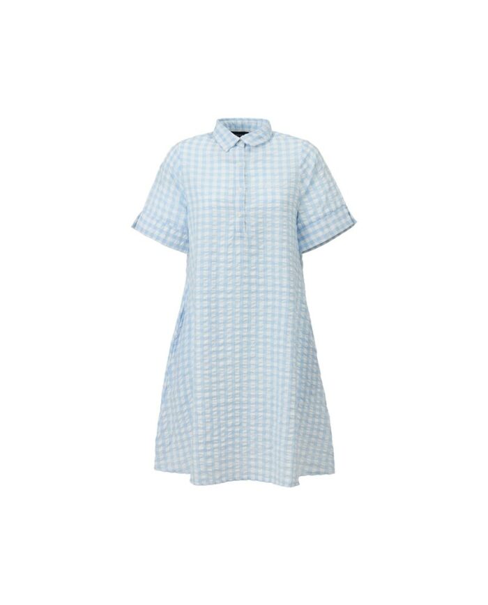 LEXINGTON HAILEY COTTON SEERSUCKER NIGHTSHIRT, M (q)