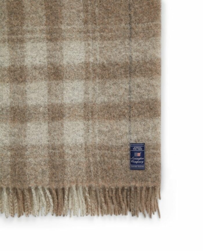 LEXINGTON CHECKED MOHAIR MIX THROW W 130 X 170 CM – Bild 3