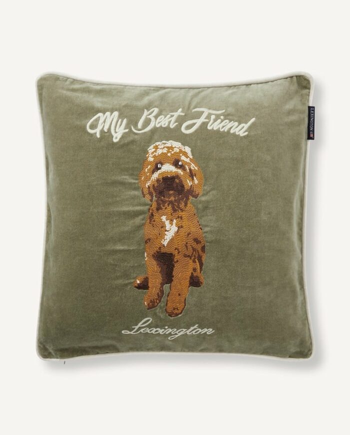 LEXINGTON My Best Friend Organic Cotton Velvet Pillow Cover